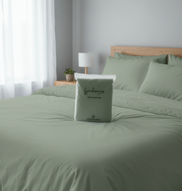 Premium Bedsheet Set – Light Green